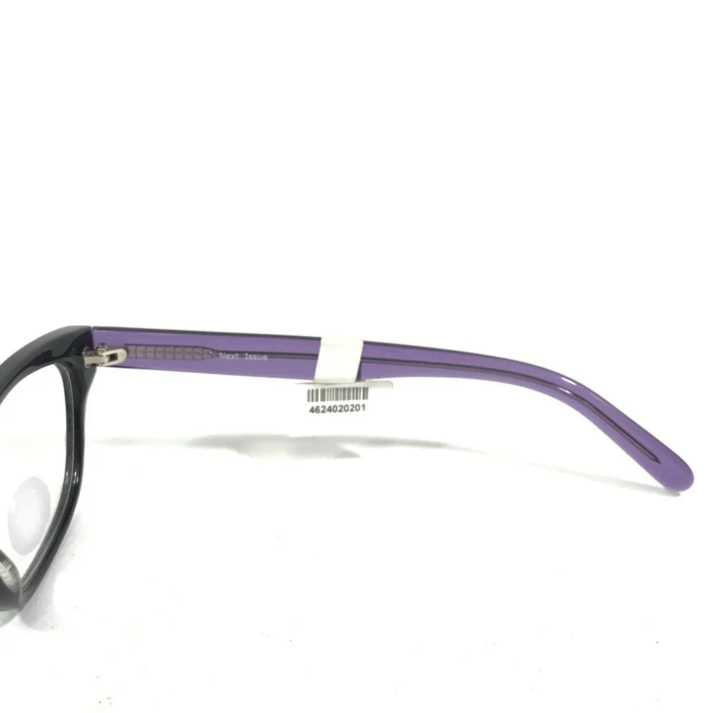 Next Issue NI 06 COL 90 Eyeglasses Frames Black Purple Cat Eye 54-18-140